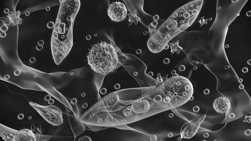 Structure of protozoa.