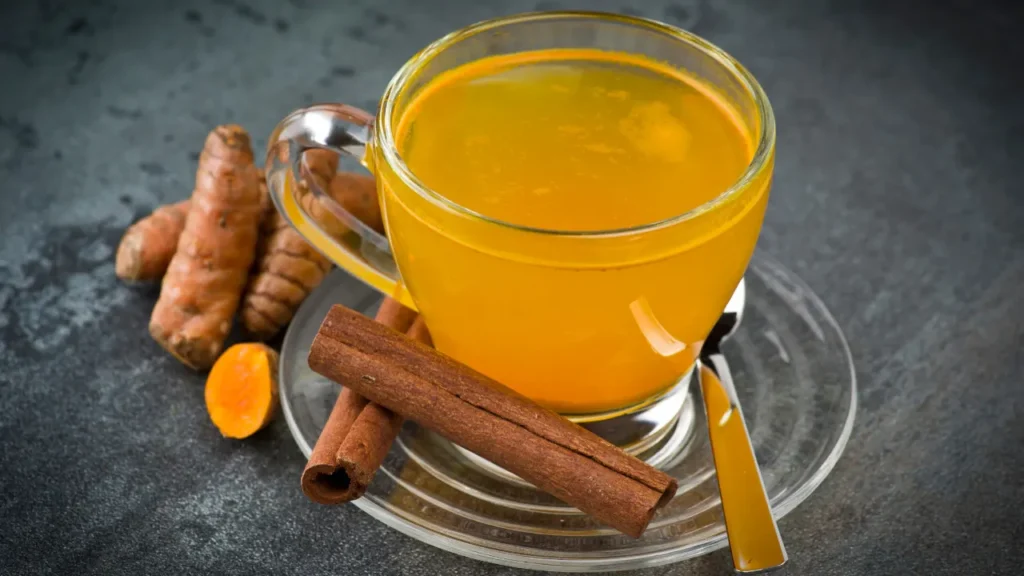 Turmeric water is good for health. 