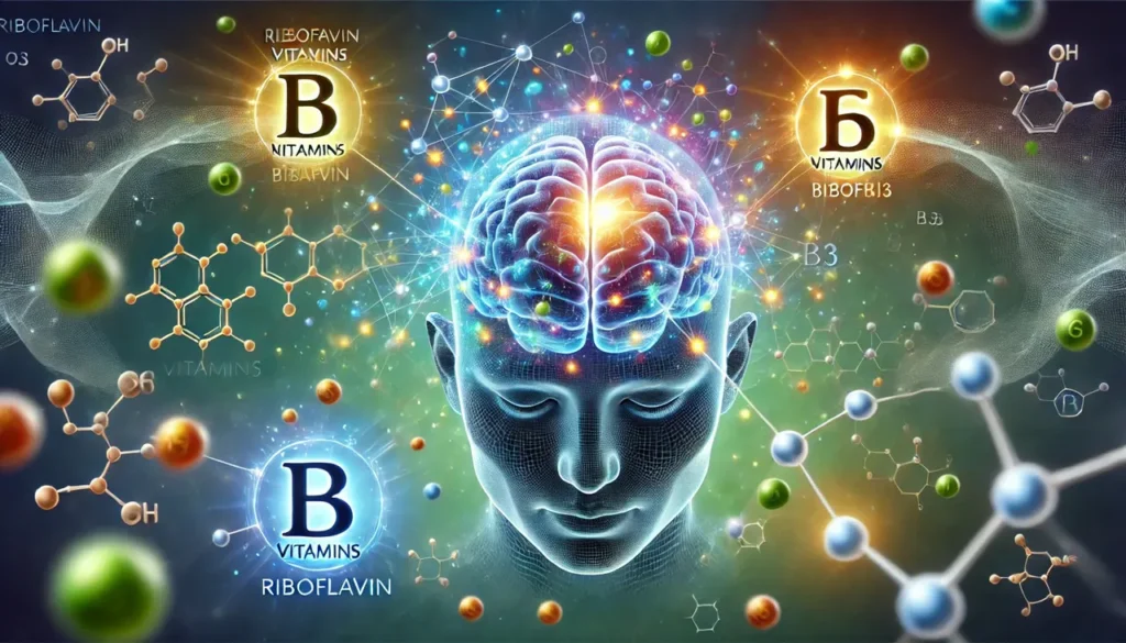 Riboflavin also metabolizes other B vitamins, including vitamins B6 and niacin (B3) for brain health