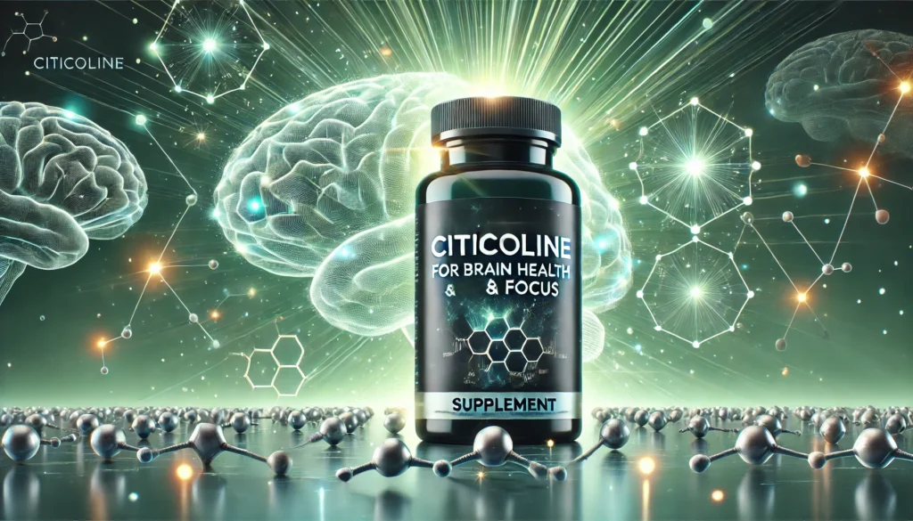  Citicoline supplements designed to support brain health and cognitive performance.