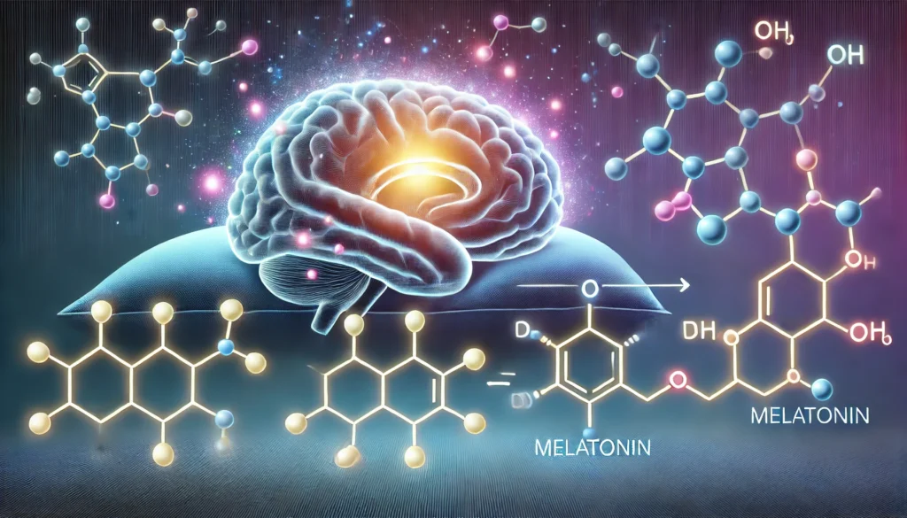 Melatonin synthesis.