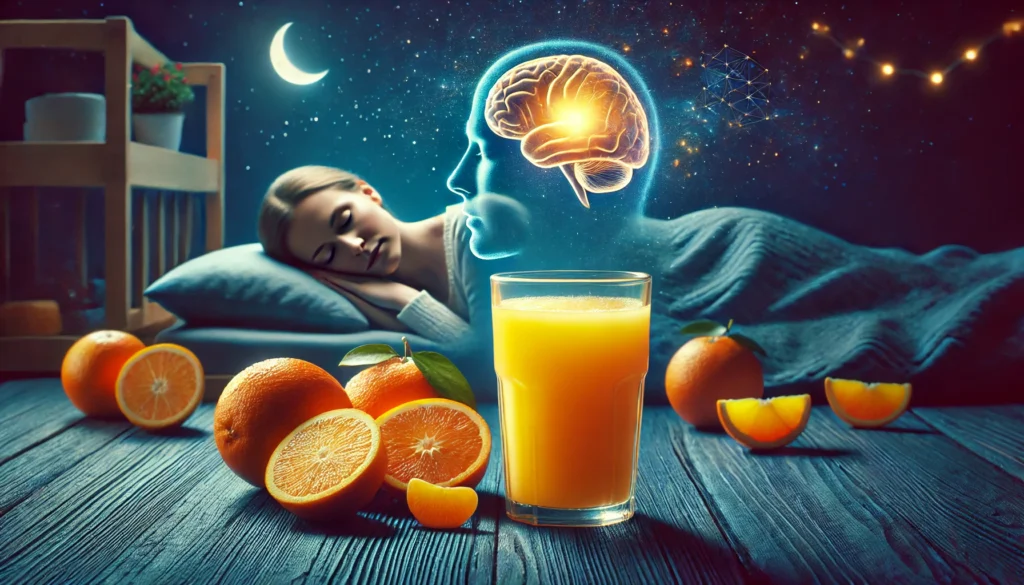  fresh orange juice for sleep health